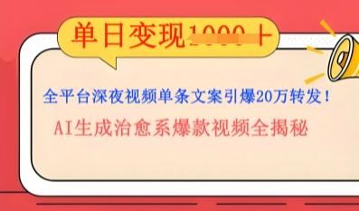 全平台深夜文案新风口：DeepSeek生成百万播放量金句，治愈系内容涨粉速度快4倍-大鱼资源网