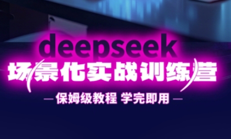 DeepSeek场景化实战训练营，保姆级教程，学完即用，手把手教你用DeepSeek提升效率-大鱼资源网